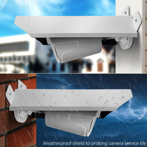 Universal Security Camera Sun Rain Cover Shield for Outdoor Dome/Bullet Surveillance Camera Protection