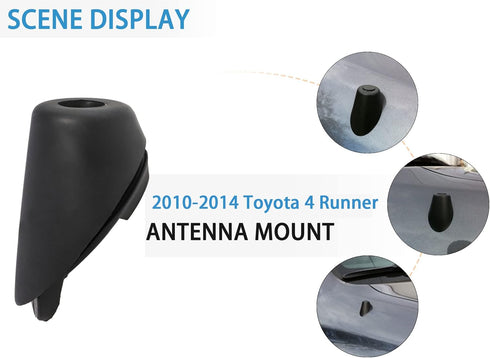 Anina 86392-35040 Antenna Ornament for Toyota 4 Runner 2010-2014, Rubber Antenna Base Bezel Car Radio Mount