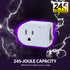 Fosmon Grounded Outlet Switch, ON/Off Switch, 3 Pack, 3 Prong Plug in Electrical Switch, Surge Protector, White