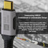 LINKUP USB 4.0 240W 40Gbps Type-C Thunderbolt 4 Cable 4ft, 8K@60hz Video Super-Fast Data Charging Compatible