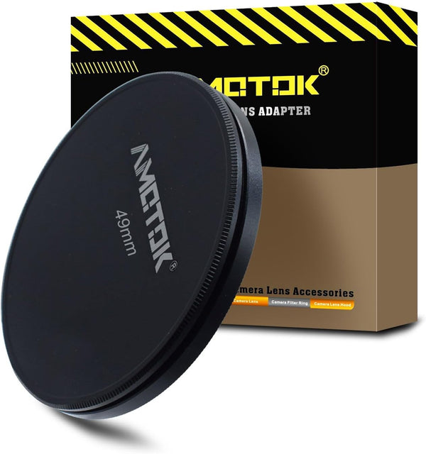 49mm Metal Lens Filter Caps, Compatible with All 49mm Camera Lens Filters (UV, CPL, ND) - Ultra Precision CNC Tools