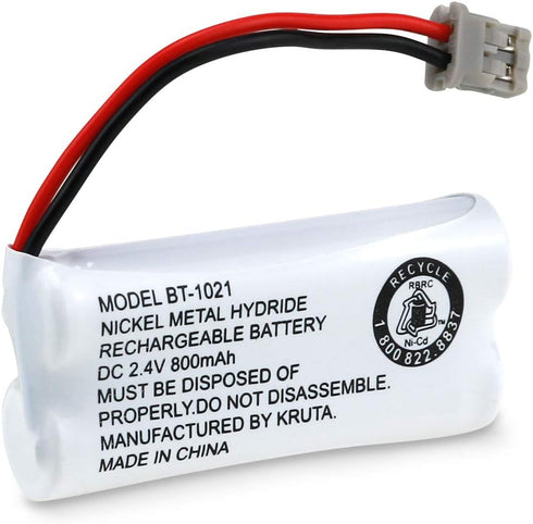 Kruta BT-1021 Compatible Replacement Battery, 2.4V 800mAh for Uniden Cordless Handset Phone