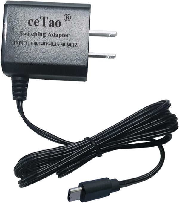 eeTao 5V USB Type C AC/DC Charger Compatible with arboleaf CMN10D 6D Neck