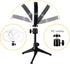MEZHER 6 Desk Ring Light for Zoom Meetings - Video Conference Lighting Kit for Laptop Computer, Clip on Table LED Light