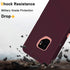 Annymall Samsung Galaxy S9 Case with Screen Protector, Heavy Duty Shockproof Drop-proof Cover (Wine/Pink)
