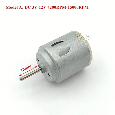 KVSYYKII 1PC R260 3V-6V 3V-12V 24mm 3V-12V_Other) Mini Electric Motor / High Speed Micro Round Motor Long Shaft DIY Toy