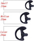 AIRSN M0torola 3 Replacement Earmold Earbud Earplug for Kenwood Two-Way Radio Air Acoustic Coil Tube Audio Kits (Black