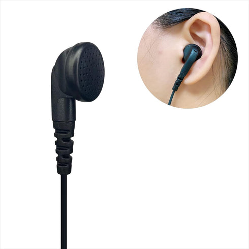 Ear Bud Earpiece in-Ear Headset PTT Mic Earphone for Vertex VX-400 VX-410 VX-420 VX-10 Yaese FT-2DR FT-60R Radio Replace MH-37A4B SSM-57A