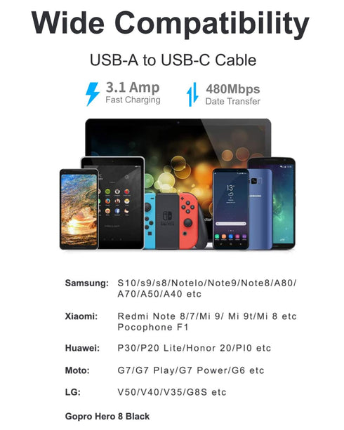 Coiled USB C Cable, 2 Pack USB to USB C Coiled Cable for Car, Short USB C Retractable Cable for iPhone 15 Pro Max