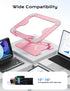 JCZT 10-16'' Adjustable Laptop Stand for Desk, Metal Foldable Laptop Riser, Portable Laptop Holder Mount, Ventilated