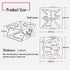 CCTV Security Camera Universal Pole Mounting Bracket Adapter for PTZ Dome Surveillance Cameras