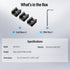 SIRUI 3 Pack Cold Shoe Mount Adapter with 1/4"-20 Thread for Camera Cage, Flash, LED Light, Monitor, Microphone,
