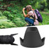 Camera Lens Hoods, HB-50 Quality ABS Lens Hood Shade for Nikon AF-S 28-300mm F3.5-5.6G ED VR, and 18-300mm Lens.