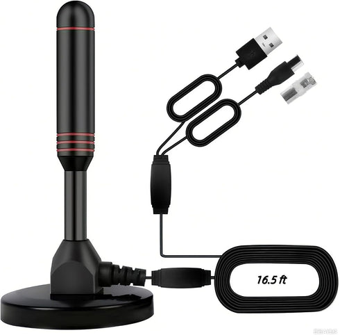 BAOZMINAN TV Antenna Smart TV Indoor,Long Range Reception for Local Channels with Strong