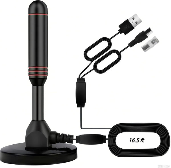 BAOZMINAN TV Antenna Smart TV Indoor,Long Range Reception for Local Channels with Strong
