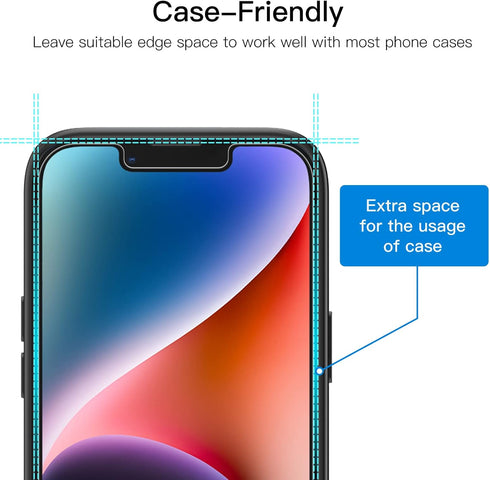 JETech 2-Pack Privacy Screen Protector for iPhone 14 Plus 6.7-Inch, Anti-Spy Tempered Glass Film