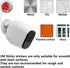 Wall Mounts for Magnetic Arlo/Arlo Pro/Pro 2 Cameras - Indoor/Outdoor (2 Pack Silver)