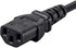 Monoprice 5-15P 60320 C13, 18AWG, 10A/1250W, 125V, 3-Prong, 2ft, Power Cord - NEMA to IEC Black