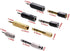 Nightwolf 8 Pieces Audio Adapter, Gold Stereo Adapter 6.35mm 1/4inch to 3.5mm 1/8inch Mic Plug Connector