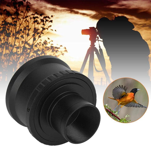 T2-NEX Lens Adapter Ring, T2 Mount Aluminum Alloy for Sony NEX E Mount DSLR Camera