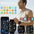 Smart Watch with 2.02" Large Display, Fitness Call Music, Waterproof for Men Women, Compatible with Android iOS