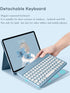 HENGHUI Color Keyboard for Galaxy Tab S8/Tab S7 11 Inch, Wireless Detachable Bluetooth Keyboard Cover, Black