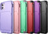 WeLoveCase iPhone 11 Wallet Case, Light Purple Defender Credit Card Holder with Hidden Mirror & Heavy Duty Protection