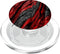 Black Red Wood Grain Clear PopSockets PopGrip for MagSafe