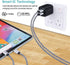 USB Wall Charger, 3 Pack 2.4A Dual Port Charging Block Power Adapter for iPhone 16 15 14 13 12 11 Pro Max