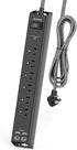 Surge Protector Power Strip with 6 AC Outlets and 4 USB Ports, 5ft Extension Cord for Home Office