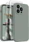 FireNova iPhone 14 Pro Max Case, Calke Green, 6.7", Silicone, Camera Protection, Soft Microfiber Lining, 2 Screen