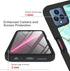 TJS Compatible for T-Mobile Revvl 6X 5G Case, with Built-in Screen Protector, TPU Matte Marble Soft Skin Case (Green)