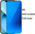 2 Pack Anti-Spy Tempered Glass Screen Protector for iPhone 13/13 Pro/14 - 6.1" Anti-Blue Mirror Film (Blue)