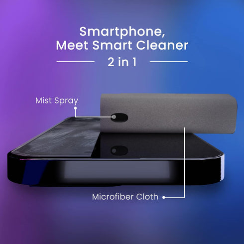 EVEO Screen Cleaner Spray - Phone Screen Cleaner, iPhone Cleaner, Laptop Screen Cleaner, Touchscreen Mist Cleaner