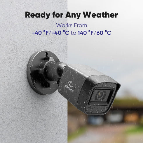 SANNCE 2MP 1080P 66ft IP67 Security Camera - TVI High Clarity Bullet Camera Up to Night Vision with IR LEDs Waterproof