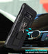 Samsung Galaxy Note 8 Case, Military Grade Built-in Kickstand, Heavy Duty Shockproof Cover, Red