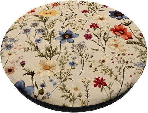 PopSockets Adhesive PopGrip - Mixed Flower Bouquet Floral Pattern Wildflowers