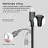 Puxnoin Multi Charging Cable, 2Pack Short 1FT Braided Universal 3 in 1 USB Cable with Type-C, Micro USB Connectors