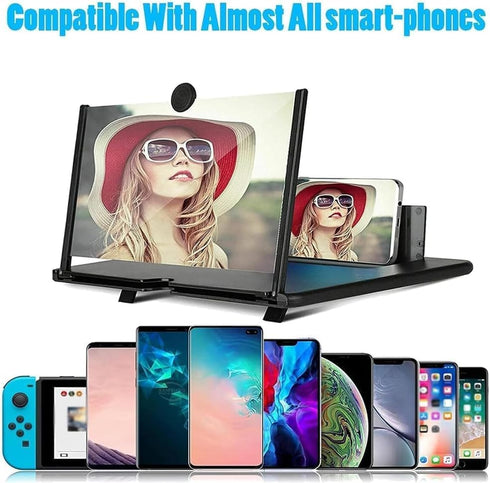Generic 12" (8.7 5.1 12" (8.7 5.1 Sn Magnifier New Version, Foldable Phone Sn Magnifier, Mobile Phone Magnifier