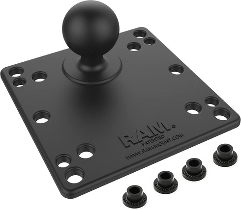 RAM Mounts 100x100mm VESA Plate with C Size 1.5" Ball, Model RAM-246U
