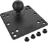 RAM Mounts 100x100mm VESA Plate with C Size 1.5" Ball, Model RAM-246U