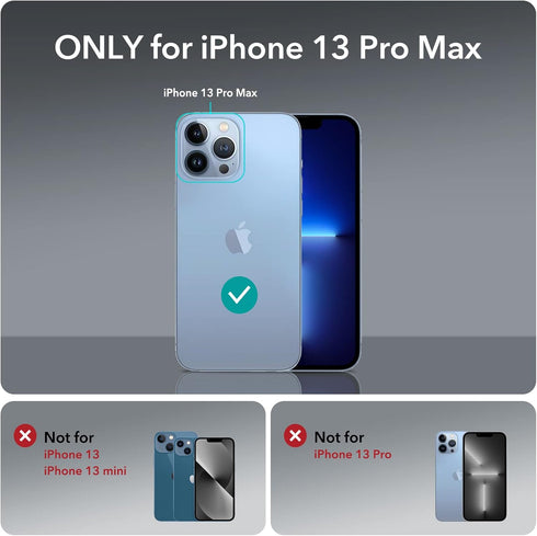 ESR for iPhone 13 Pro Max Case, Compatible with MagSafe, Shockproof Military-Grade Protection, Yellowing Resistant, Magnetic Case for iPhone 13 Pro Max, Classic Hybrid Case (HaloLock), Frosted Black