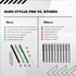 The Friendly Swede Micro-Knit Mesh Tip Capacitive Stylus Pens for Touch Screens with Replaceable Fiber Tip (3 Pack)