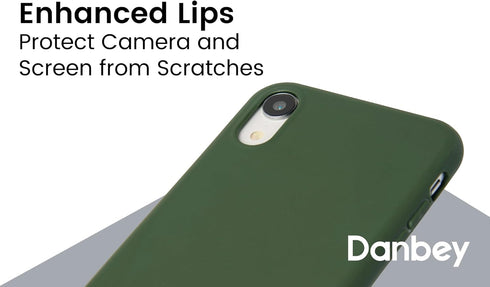 iPhone XR Case, Matte Shockproof Drop Protection, Slim Minimalist Cover, Forest Green, 6.1 Inches - Dark Green
