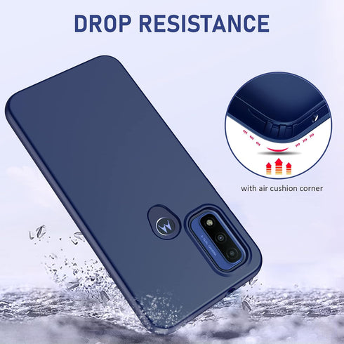 PUJUE Motorola Moto-G Pure Phone Case: G Play 2023 | G Power 2022, Rugged Bumper Silicone Matte 360 Full Protection,