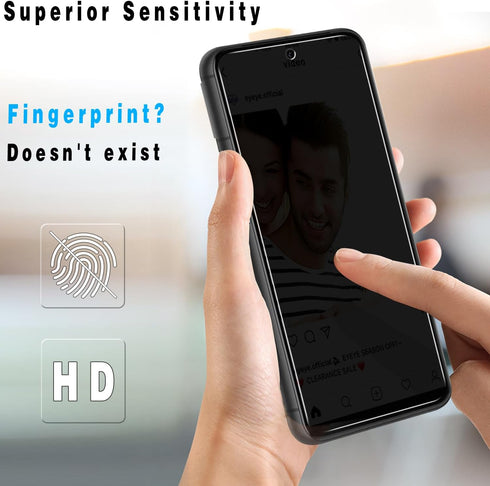 Slanku [3+3 Pack Tempered Glass Privacy Screen Protector for Google Pixel 8A with 3 Pack Camera Lens Protector,