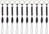 Honbay 10PCS Black Nylon Straps Lanyards - Detachable Buckle for Flashlight, Cell Phone, USB Drive, and More