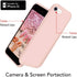 IceSword iPhone SE 3 Case 2022 - Silicone Sand Pink Liquid Gel Rubber Cover for 4.7" iPhone SE 3