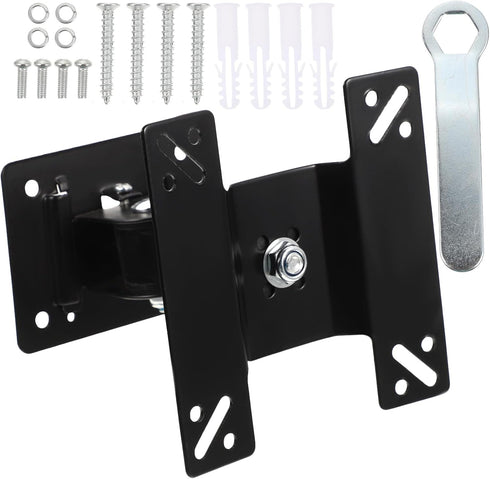 jojofuny Wall Mounted Monitor Mount Bracket 14-27 Inch Metal Rotation Swivel LCD Tv