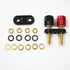 4Pcs Banana Plug Jack Female Socket Gold Plated Terminal Binding Post for Speaker Amplifier